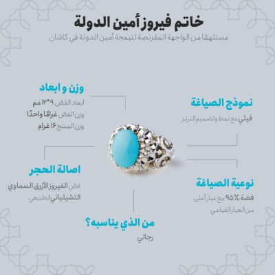مخطط المعلومات البیاني (إنفوجرافیك) لخاتم فیروز أمین الدولة